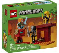 LEGO Minecraft 21266 La bataille de la lave du Nether - Jouet pour fans de jeux vidéo