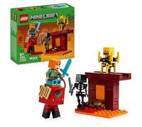 LEGO Minecraft 21266 La bataille de la lave du Nether - Jouet pour fans de jeux vidéo