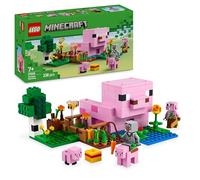 LEGO Minecraft La Maison de Porcelet 21268 | Jouet pour enfant dès 7 ans, figurine de héros, mobs, ferme et biome de la forêt, loup, cadeau pour gamer, 238 pièces