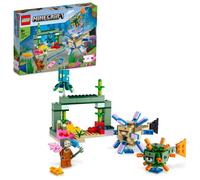LEGO 21180 Minecraft Le Combat des Gardiens, Set Aventure sous-Marine, Jouet de Construction Enfants +8 Ans et Figurines Mobs