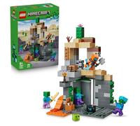 LEGO Minecraft Le Donjon de Zombies 21587 | Jouet pour enfant dès 8 ans, jeu interactif, 3 figurines de zombies, Vagabond, Slime, Établi, cadeau gaming, 284 pièces