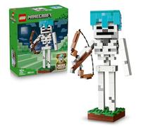 LEGO Minecraft Le Squelette - Jouet de Construction - Figurine Mob avec Casque en Diamant, Arc & Flèche - Décoration de Chambre d'enfant - Cadeau Gaming pour Garçon, Fille dès 10 Ans ou Fan 21594