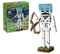 LEGO Minecraft Le Squelette - Jouet de Construction - Figurine Mob avec Casque en Diamant, Arc & Flèche - Décoration de Chambre d'enfant - Cadeau Gaming pour Garçon, Fille dès 10 Ans ou Fan 21594