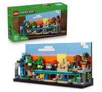 LEGO Minecraft Mini Biomes Toy - DIY Miniature Room Decor Kit - 3D Puzzle w/ 5 M