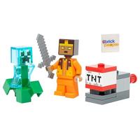 LEGO Minecraft Mini ensemble : figurine héros avec Creeper chargé