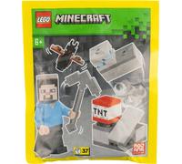 LEGO® Minecraft Paperbag - Steve dans la mine de diamants | Kit de construction compact avec figurine & accessoires NOUVEAU ! Quantité 1x