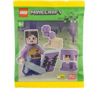 LEGO® Minecraft Sac en papier - Guerrier final avec Shulker & Plante Chorus | Mini kit de construction pour fans & collectionneurs NOUVEAU ! Quantité 1x