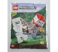 LEGO Minecraft: Squelette avec lanceur de TNT et Tile bonus TheBrickPeople, Jouet de construction, 6 ans - 13 ans, 5 pièces