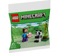 Lego Minecraft Steve avec bébé panda 30672