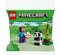 LEGO Jouet de construction – Minecraft Steve et le bébé panda
