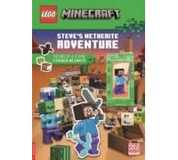 Lego® Minecraft®: Steve's Netherite Adventure Search & Find Sticker Activity (With Steve Minifigure And Sword)