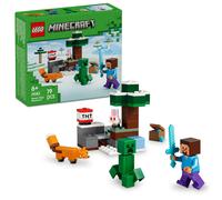 LEGO Minecraft Steve's Taiga Adventure Toy - incl. a Steve Minifigure with a Dia