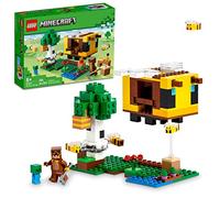 LEGO Minecraft The Bee Cottage 21241 - Jouet de construction avec maison à construire, ferme, bébé zombie et figurines d'animaux, idée de cadeau d'anniversaire inspirée du jeu pour garçons et filles à