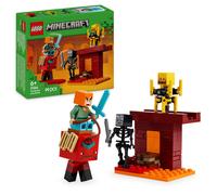 LEGO Minecraft 21266 La bataille de la lave du Nether - Jouet pour fans de jeux vidéo