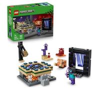 LEGO Minecraft Voyage à Travers Les Portails du Nether et de l’Ender 21584 | Jouet pour garçon ou fille dès 7 ans, figurines Mobs de héros, Enderman et bébé Hoglin, cadeau gaming, 192 pièces