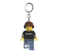 LEGO Mini figurines Grand porte-clés lumineux de 7,6 cm de haut - Guy de jeu vidéo (KE217H), blanc, Blanc