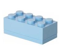 LEGO mini pierre de rangement 8 plots 4,6 x 9,2 cm PP bleu clair Bleu G