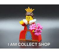 LEGO MINIFIG REINE QUEEN CASTLE AVEC ACCESSOIRES TORSE ET BAS LA SERIE 15 (NEUF)