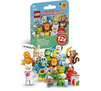 Lego Minifigures Série 28 avec 12 figurines : ensemble complet de la série Lego Minifigures 71051 Animaux (avec carrelage imprimé)