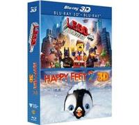 Lego movie, Happy Feet 2 Blu-Ray 3D E