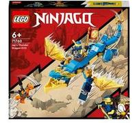 LEGO Set Ninjago 71760 L'Évolution Dragon du Tonnerre de Jay, dès 6 ans, figurine serpent, bannière
