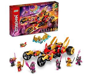 LEGO NINJAGO 71773 Voiture multi-terrain Kai Raider Golden Dragon Raider avec figurines Kai et Zane, ensemble de construction pour enfants à partir de 8 ans