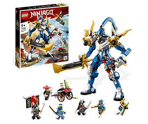 LEGO Ninjago 71785 Le Robot Titan de Jay, Grand Ensemble de Figurines, Jouet pour Enfants, Garçons et Filles avec 5 Minifigurines et Arbalète, Jeu 2023