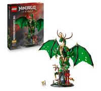 LEGO Ninjago Le Dragon Gardien - Maquette de Figurine de Dragon Articulée - Minifigurine de Maître WU & Présentoir Pittoresque Imitation Roche - Cadeau pour Garçon dès 14 Ans 71847