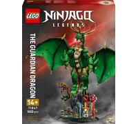LEGO Ninjago Le Dragon Gardien - Maquette de Figurine de Dragon Articulée - Minifigurine de Maître WU & Présentoir Pittoresque Imitation Roche - Cadeau pour Garçon dès 14 Ans 71847