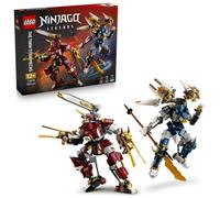 LEGO Ninjago Les Robots Titan Jumeaux - Jouet Ninja avec 2 Figurines & 3 Minifigurines Dont Kai & NYA - Décoration de Chambre d'enfant - Cadeau d'anniversaire pour Garçon Ado ou Fan dès 12 Ans 71870