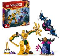 LEGO NINJAGO Arins Battle Mech, jouet ninja pour enfants à partir de 4 ans avec figurines, y compris Arin avec mini-katana, figurines & méchas, petit cadeau pour garçons et filles 71804