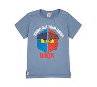 LEGO Ninjago Boys T-Shirt Kids Warrior Short Sleeve Blue Top