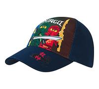 LEGO Ninjago Casquette de baseball avec visière pour enfants garçons - Cappy avec fermeture velcro réglable, bleu, 52