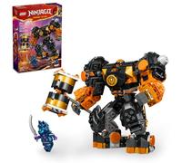 LEGO NINJAGO Cole Elemental Earth Mech Mini jouet Ninja personnalisable avec figurines Cole et Wolf Warrior, cadeau Ninja pour garçons, filles et enfants âgés de 7 ans et plus, 71806