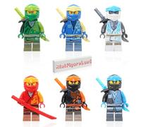 Lego Ninjago Core Minifigure Combo Pack - Lloyd, Jay, Kai, Cole, Zane, NYA (with Weapons)