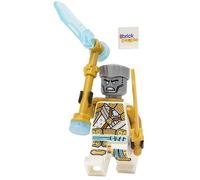 LEGO Ninjago cristalisé: Minfigure Zane dorée avec arme de glace