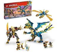 LEGO NINJAGO Elemental Dragon vs. The Impress Mech 71796 Ensemble de jouets de construction comprenant un dragon, un mécanisme, un dépliant Ninja et 6 figurines, cadeau pour garçons et filles à partir