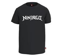 LEGO Ninjago Jungen T-Shirt mit Ärmelabzeichen Ninja LWTaylor 106, 995 Black, 116 Garçon