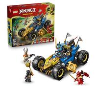 LEGO Ninjago La Voiture Transformable de Jay 71856 | Jouet pour garçon dès 8 ans, 5 minifigurines dont Kai, camion ninja, Shurikens et sabres, cadeau d’anniversaire, 387 pièces