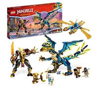 LEGO Ninjago Le Dragon Élémentaire Contre Le Robot de l’Impératrice, Grand Jouet de Construction avec Figurines et 6 Minifigurines Ninja, Set de Collection, Cadeau Enfants 71796