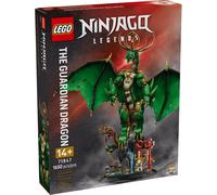 LEGO Ninjago Le Dragon Gardien - Maquette de Figurine de Dragon Articulée - Minifigurine de Maître WU & Présentoir Pittoresque Imitation Roche - Cadeau pour Garçon dès 14 Ans 71847