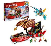 LEGO Ninjago Le QG des Ninjas - La Course Contre la Montre - Jouet de Construction Ninja pour Enfants avec 2 Figurines Dragon et 6 Minifigurines pour Le Jeu de Rôle avec Véhicules 71797
