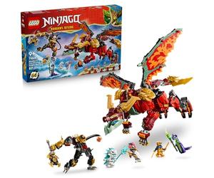 LEGO Ninjago Le Robot Dragon Transformable de Braséra - Jouet Ninja 2-en-1 - Figurine avec Robot de l’Impératrice Béatrix & 6 Minifigurines - Cadeau d'anniversaire pour Garçon dès 9 Ans ou Fan 71868