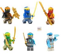 LEGO Ninjago : LEGO Ninjago Combo Set : 6 Core Ninja Minifgures (Lloyd, Jay, Cole, Zane, NYA et Kai)