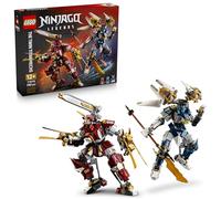 LEGO Ninjago Les Robots Titan Jumeaux - Jouet Ninja avec 2 Figurines & 3 Minifigurines Dont Kai & NYA - Décoration de Chambre d'enfant - Cadeau d'anniversaire pour Garçon Ado ou Fan dès 12 Ans 71870