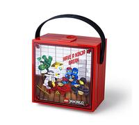 LEGO Ninjago Lunchbox with Handle, Bright Red