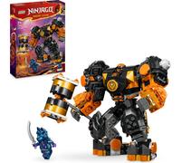 LEGO NINJAGO Mécanisme de terre de Cole, jouet pour figurines d'action avec méca modifiable, set ninja avec 2 figurines dont Cole, cadeau pour garçons et filles de 7 ans 71806
