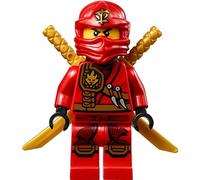 Lego Ninjago :Mini Figurine Kai (ninja rouge) avec étui d’épée et deux Katanas (Sabres)