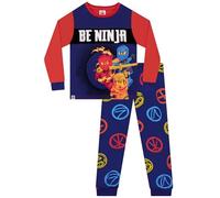 LEGO Ninjago Pyjama Garçon, Pyjama Enfant Manches Longues, Ensemble Pyjamas Garçon Ninja, Bleu 12-13 Ans