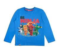 LEGO Ninjago T-Shirt Manches Longues Garçon, Bleu 2, 128 cm